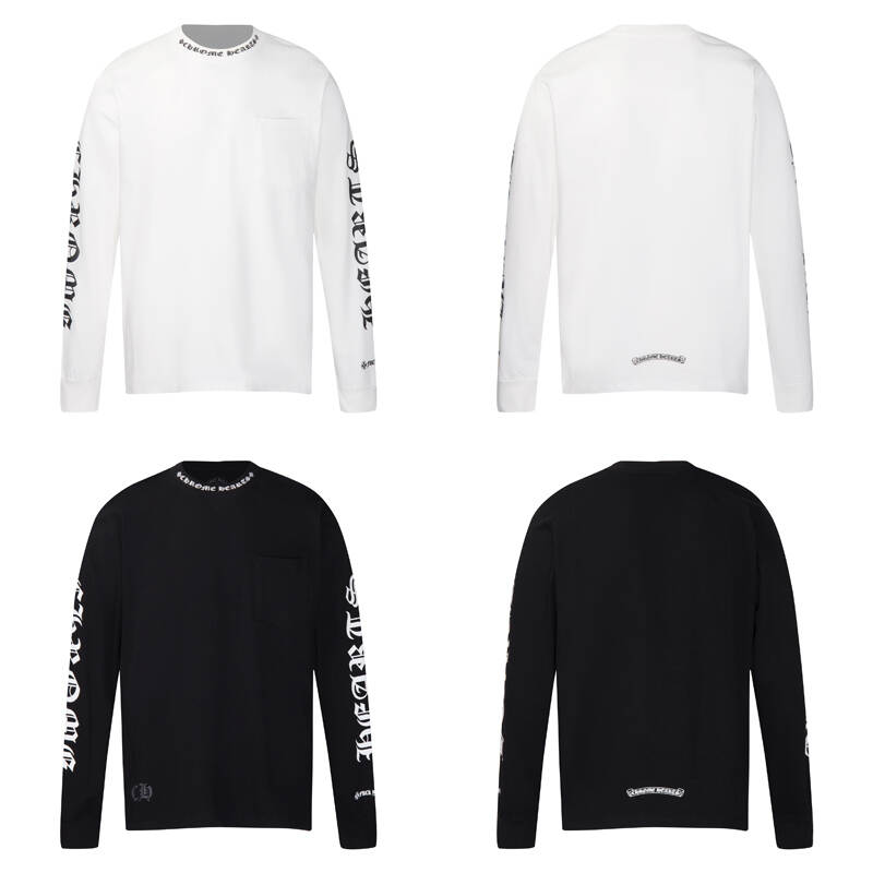 CHROME-HEARTS Men's Long-Sleeve T-shirt Sweatshirt K9011